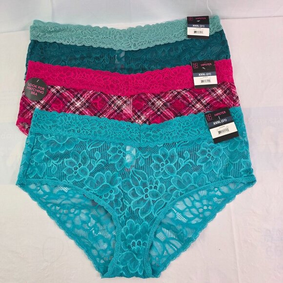 No Boundaries NOBO Lace Hipster 3-Pack Multi-Color Panties – Size XXXL NWT - Picture 12 of 16